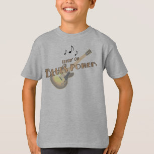 La camiseta del niño del poder de los azules