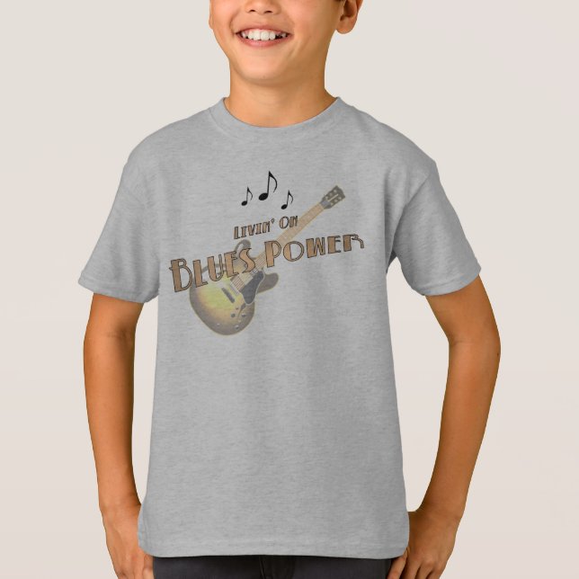 La camiseta del niño del poder de los azules (Anverso)