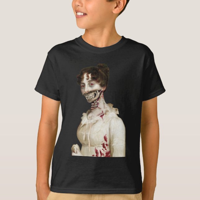 La camiseta del niño del zombi de la cubierta de (Anverso)