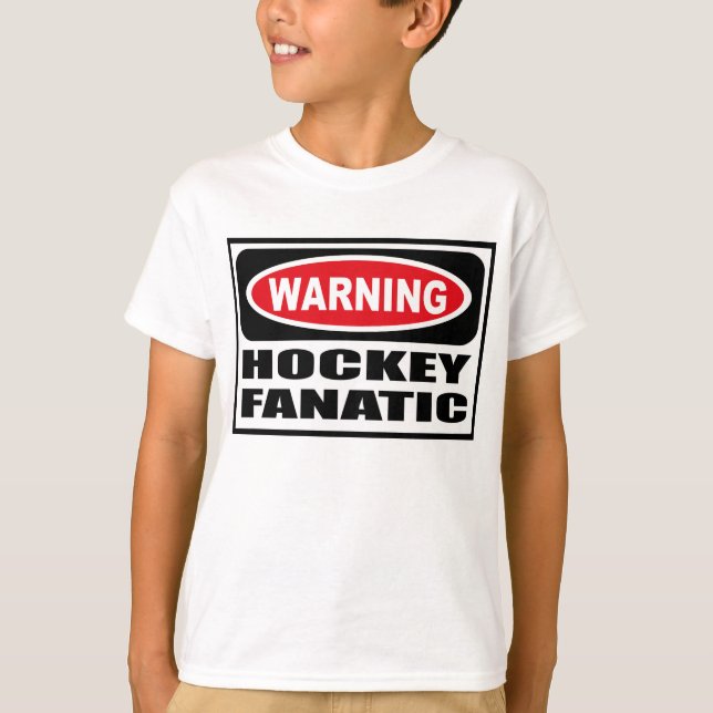 La camiseta del niño FANÁTICO del HOCKEY (Anverso)
