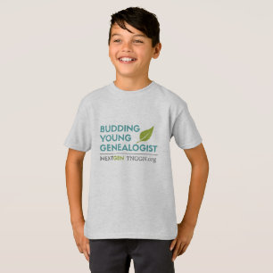 La camiseta del niño joven de florecimiento del