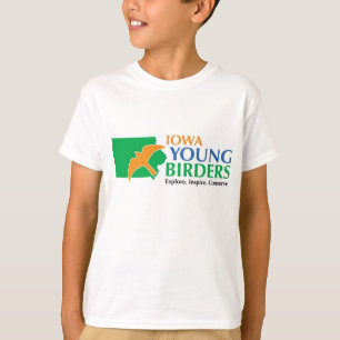 La camiseta del niño joven de los Birders de Iowa