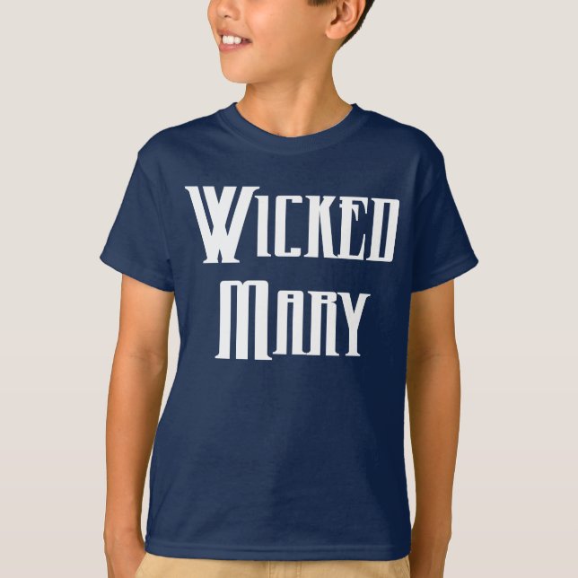 La camiseta del niño malvado de Mary (Anverso)