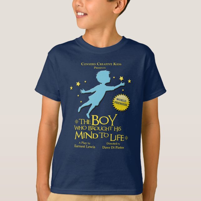 La camiseta del niño que trajo su mente a la vida (Anverso)