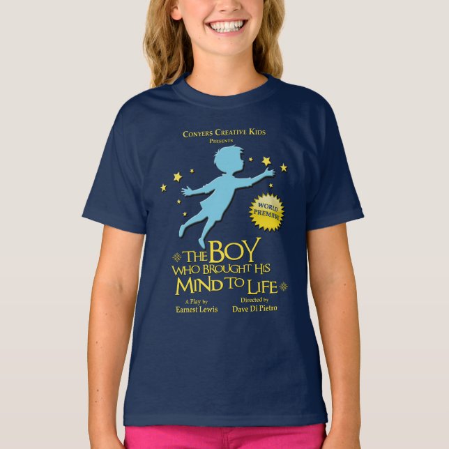 La camiseta del niño que trajo su mente a la vida (Anverso)