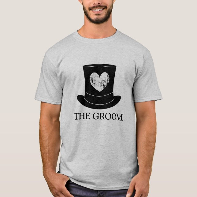 La camiseta del novio para la fiesta de despedida  (Anverso)