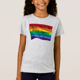 La camiseta del orgullo arcoiris de un niño "nace 