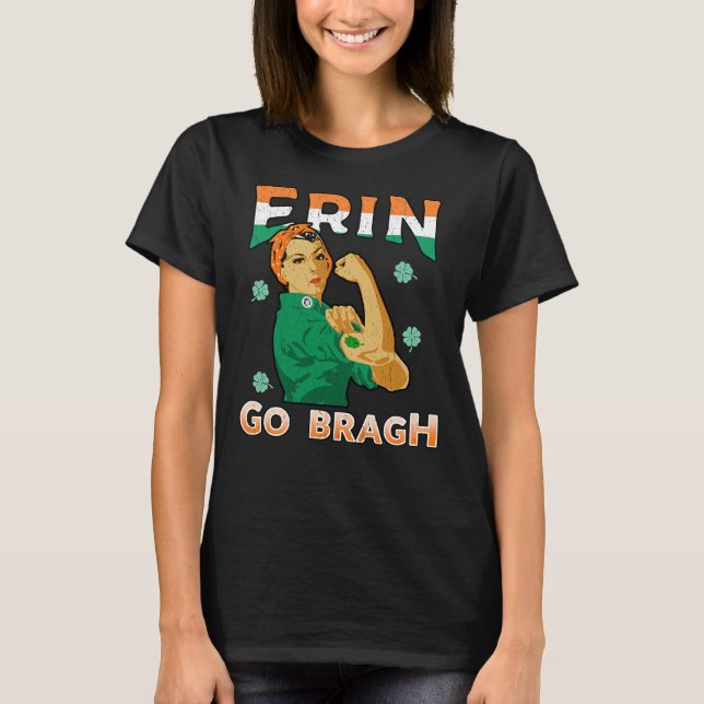 La camiseta del orgullo irlandés Rosie Riveter Eri (Anverso)