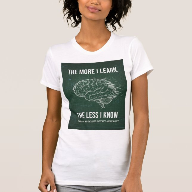 La camiseta del paradoxo del conocimiento (Anverso)