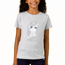 La camiseta del pequeño unicornio simple
