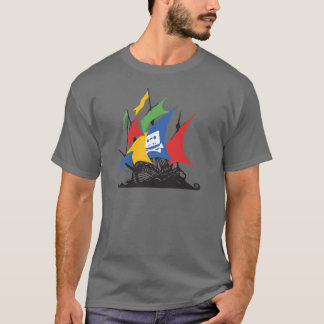 La camiseta del pirata de Google de los hombres