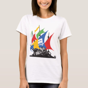 La camiseta del pirata de las mujeres de Google