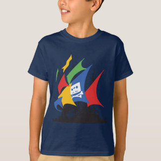 La camiseta del pirata del niño de Google