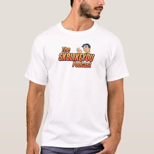 La camiseta del podcast SK8LIKEYOU (Anverso)