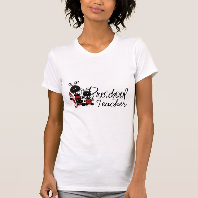 La camiseta del profesor preescolar de la (Anverso)