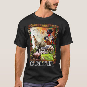 La camiseta del rey de la mujer