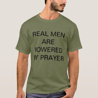 La camiseta del rezo accionan a los hombres reales