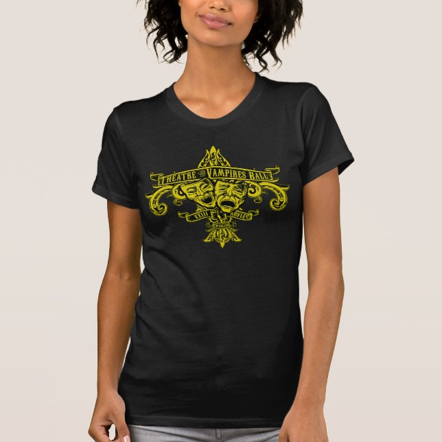 La camiseta del teatro del amarillo del carnaval (Anverso)