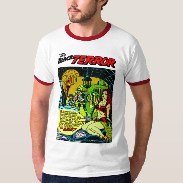 La camiseta del terror negro de los años 50 (Anverso)
