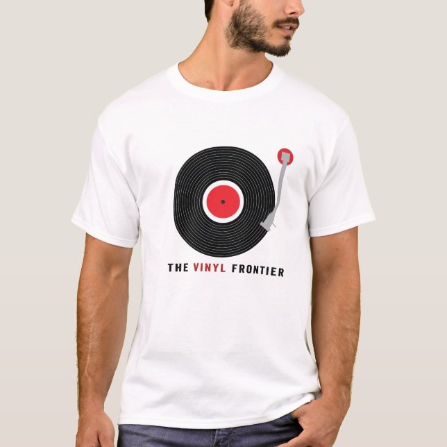 La camiseta del vinilo de los hombres de la (Anverso)