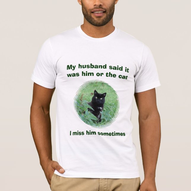 La camiseta divertida de las mujeres del gato (Anverso)