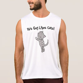 La camiseta divertida del gato este individuo
