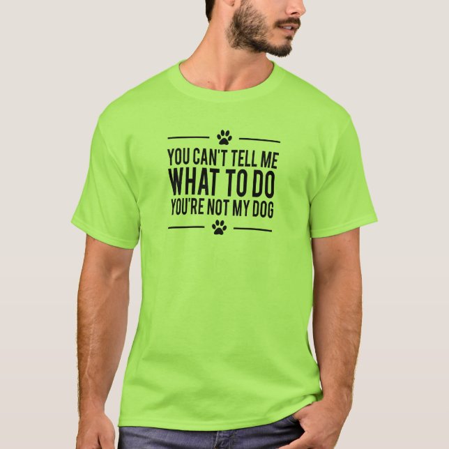La camiseta divertida del perro de los hombres, (Anverso)