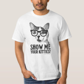 ¡La camiseta divertida el | del gato me muestra