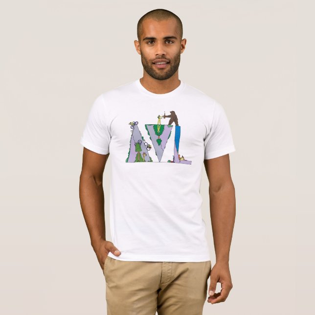 La camiseta el | ASHEVILLE, NC (AVL) de los (Anverso completo)