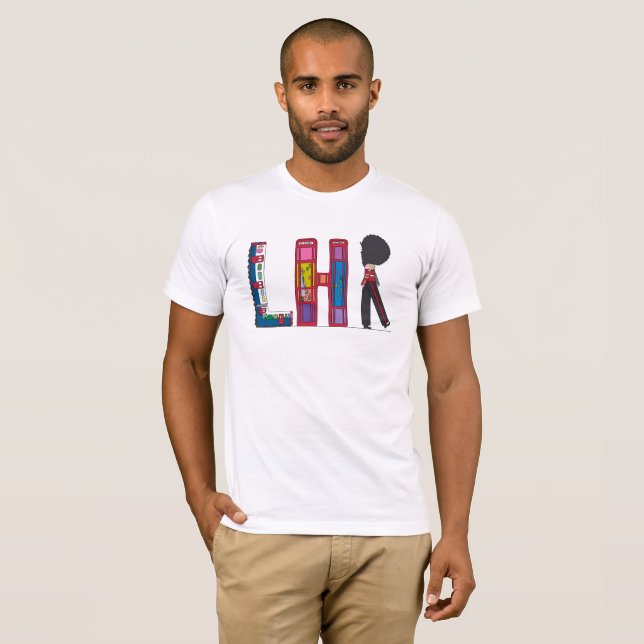 La camiseta el | LONDRES, GB (LHR) de los hombres (Anverso completo)
