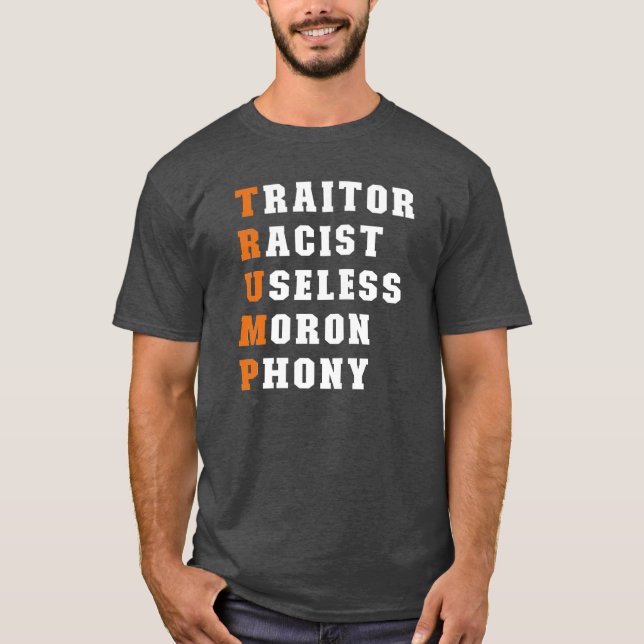 La camiseta en contra de Trump se esparció (Anverso)