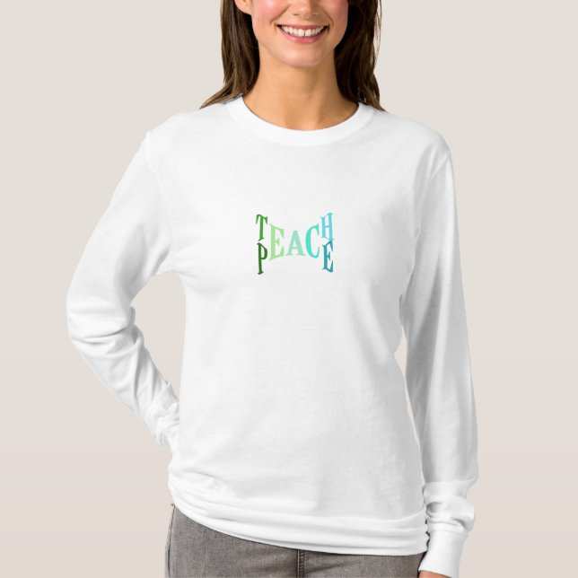 La camiseta enseña a paz (Anverso)