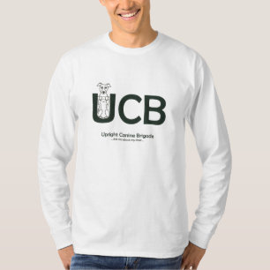 La camiseta envuelta larga de los hombres caninos