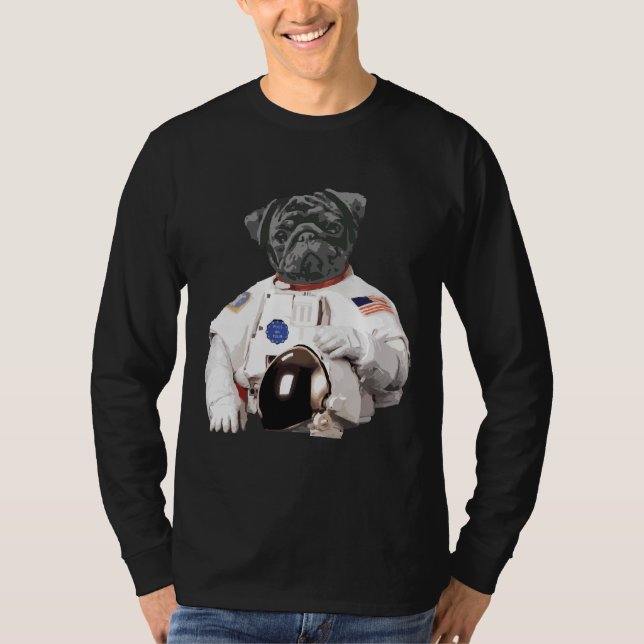 La camiseta esencial 560 del perro espacial del as (Anverso)