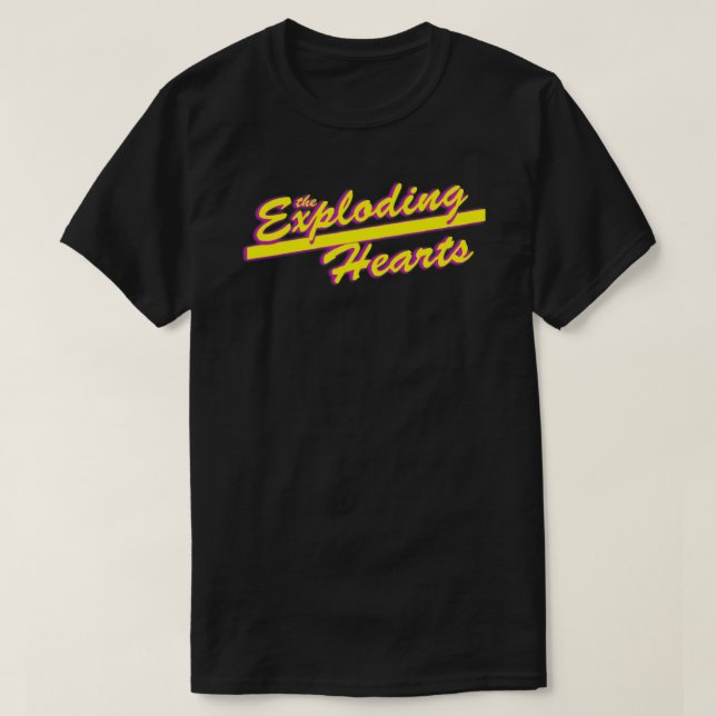 La camiseta esencial de los corazones que explotan (Diseño del anverso)