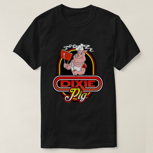 La camiseta esencial del cerdo de Dixie (Diseño del anverso)