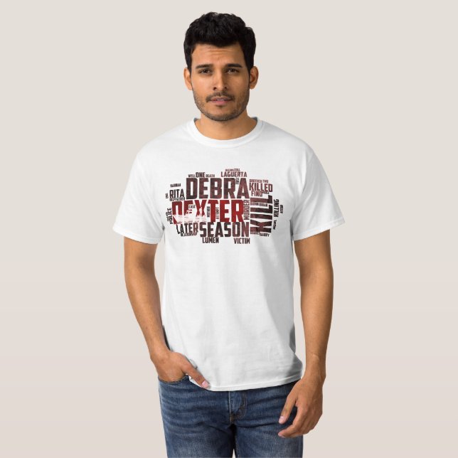La camiseta familiar de Dexter. (Anverso completo)