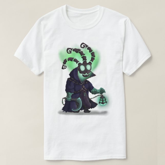 La camiseta fantasma - Tee gráfico espeluznante de (Diseño del anverso)