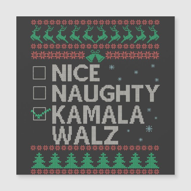 La camiseta fea de Navidad de la elección de Kamal (Anverso)