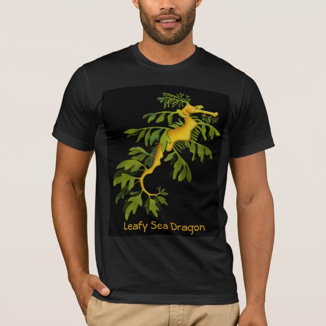 La camiseta frondosa del dragón del mar (Anverso)