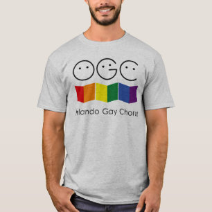 La camiseta gay de Orlando de los hombres grises