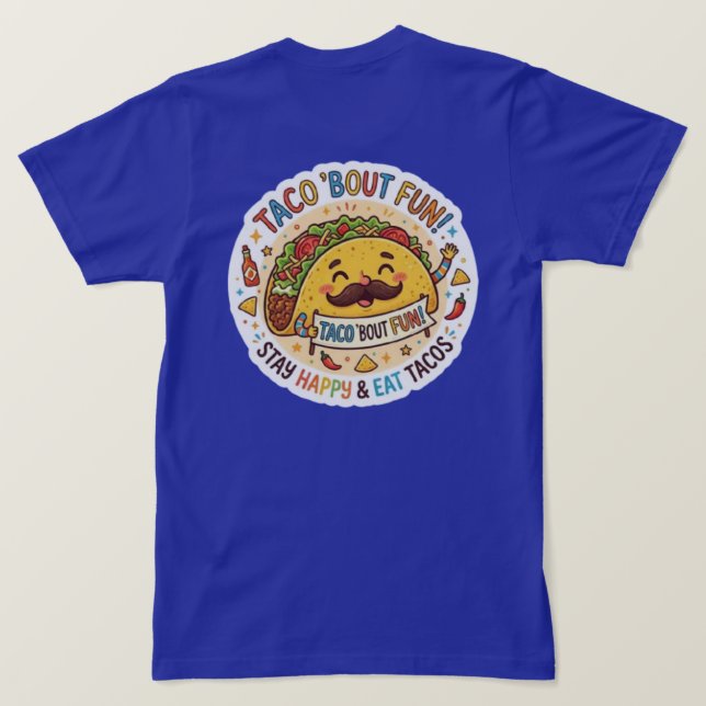 La Camiseta Gráfica Divertida "Taco No Promedio Na (Reverso del diseño)