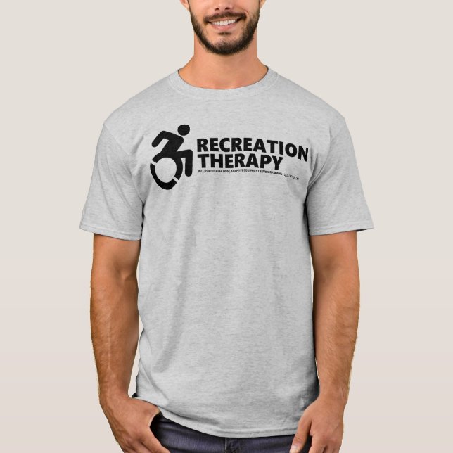 La camiseta gris de la terapia recreativa (Anverso)