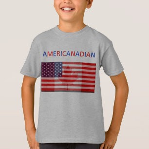 La camiseta gris de los niños de AMERICANADIAN