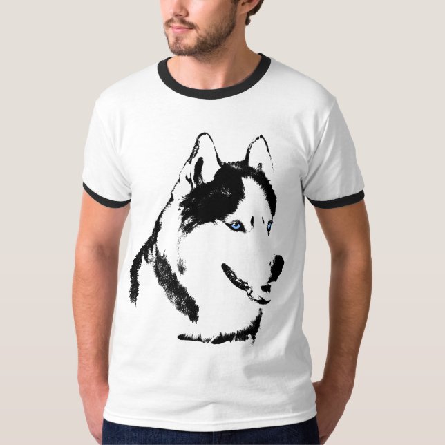 La camiseta Husky Wolf Husky Shirt conmovió al per (Anverso)