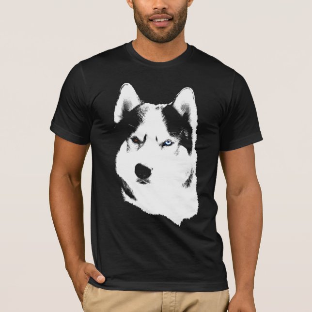La camiseta Husky Wolf Husky Sled Dog Husky Camise (Anverso)