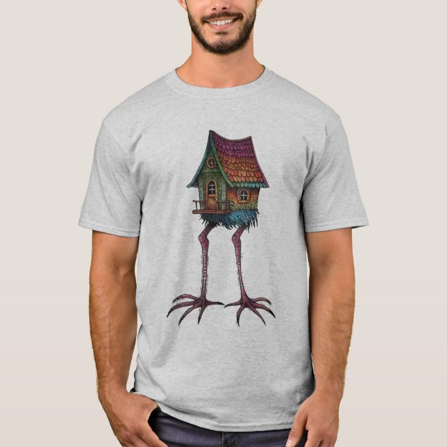 La camiseta hut de Baba Yaga, del folclore eslavo (Anverso)