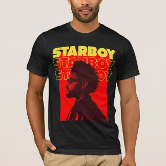 La camiseta impresa del fin de semana (negro)
