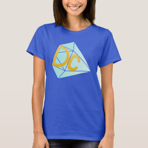 La camiseta impresionante de DC (mujeres (azul