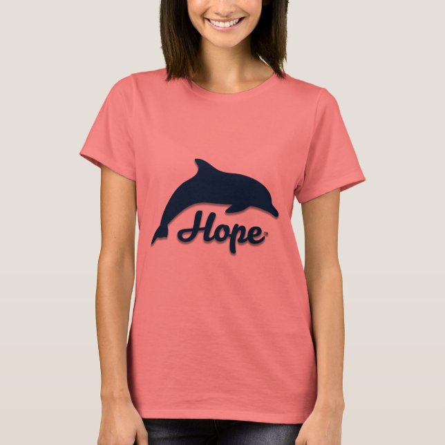 La camiseta inspiradora de las mujeres del delfín (Anverso)